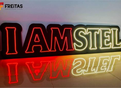 LETRAS CAIXA AMSTEL - NEON